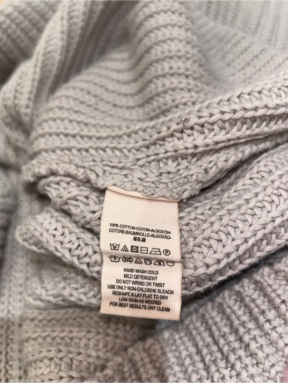 Free People Damsel Gray Pullover V Neck Knit Sweater with Bell Sleeves, Size S